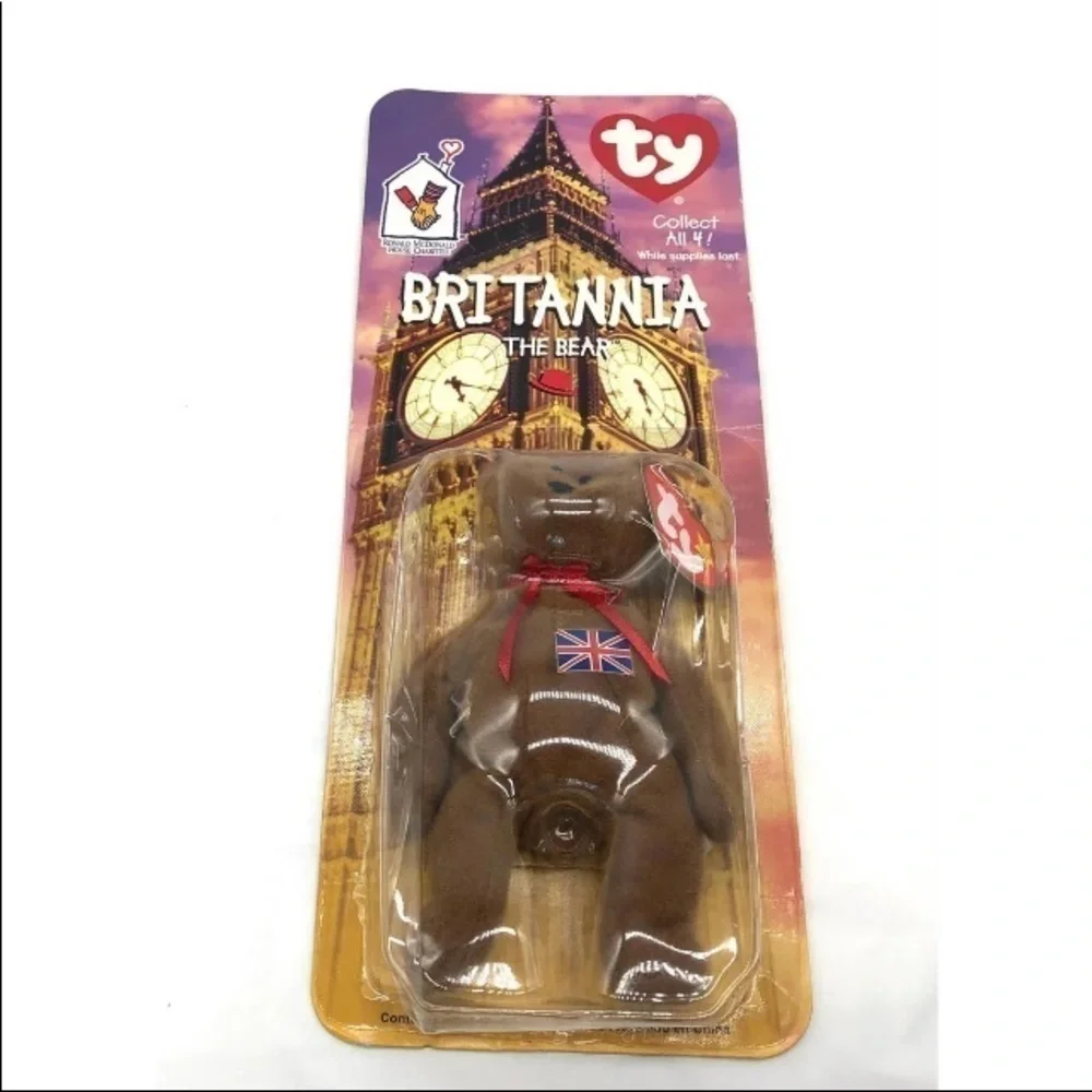 Ty Beanie Babies Britannia The Bear McDonald’s With Rare Tag Errors New In Box